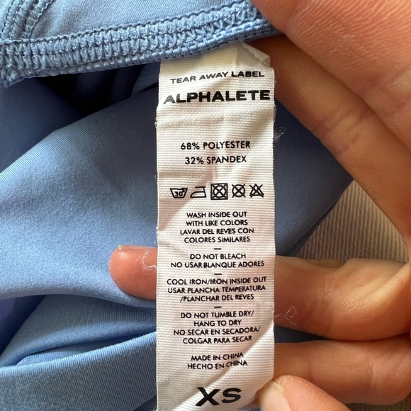 Alphalete Blue Kids Leggings - Picture 4 of 4